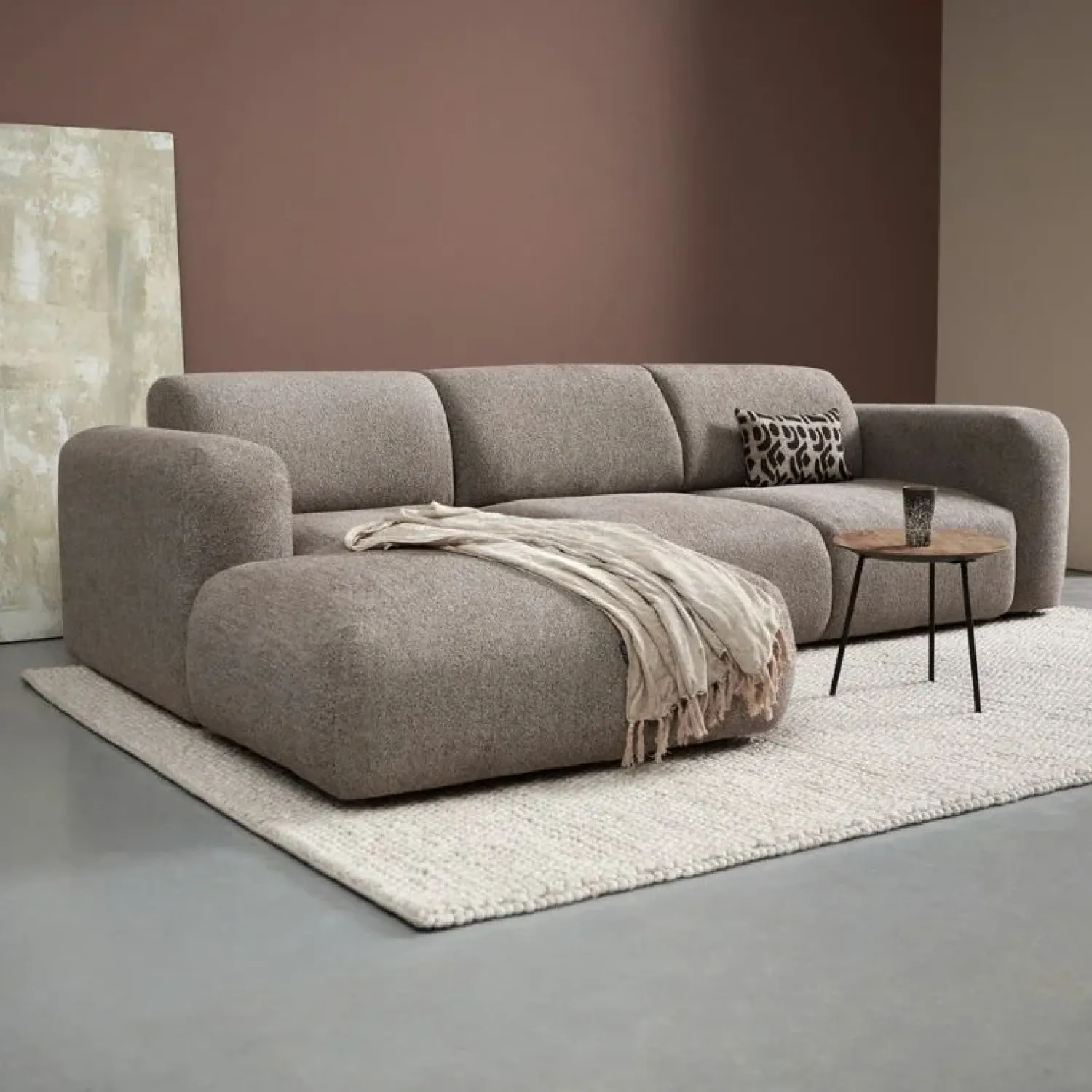 Pepp Hoekbanken|Bank Soul Chaise longue links - Sole 27 stof