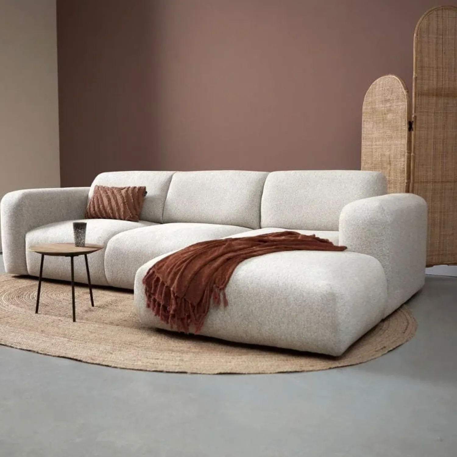 Pepp Hoekbanken|Bank Soul Chaise longue rechts - Sole 05 stof