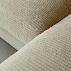Pepp Hoekbanken|Bank Uno Chaise longue rechts ribstof beige