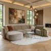 EasyFurn Modulaire Banken|Loungebanken|Bank Ziva (Divan rond links+2-zits zonder armen+Longchair rond rechts)