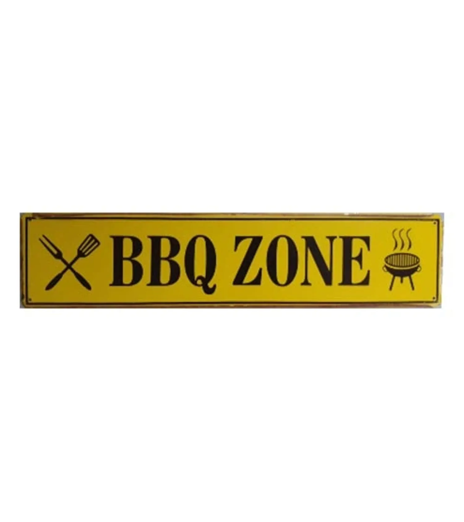 Metal Signs Metalen Borden|Barbeque zone - metalen bord