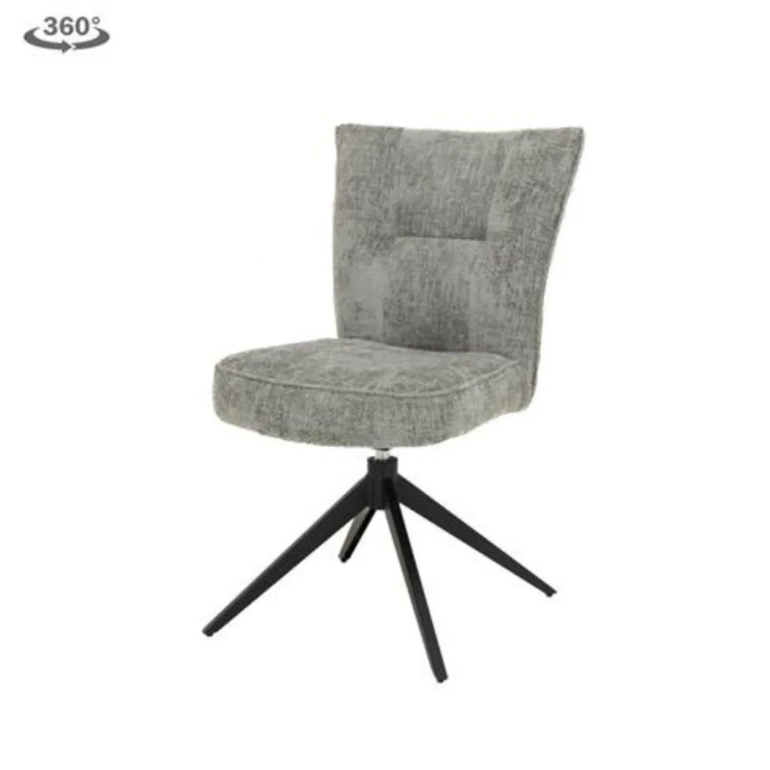 Tower living Eetkamerstoelen|Bardi Eetkamerstoel Grijs stof