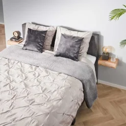 Kalfort Nachtkastjes|Industriele Kasten|Bark houten nachtkastje zwevend set van 2 30cm
