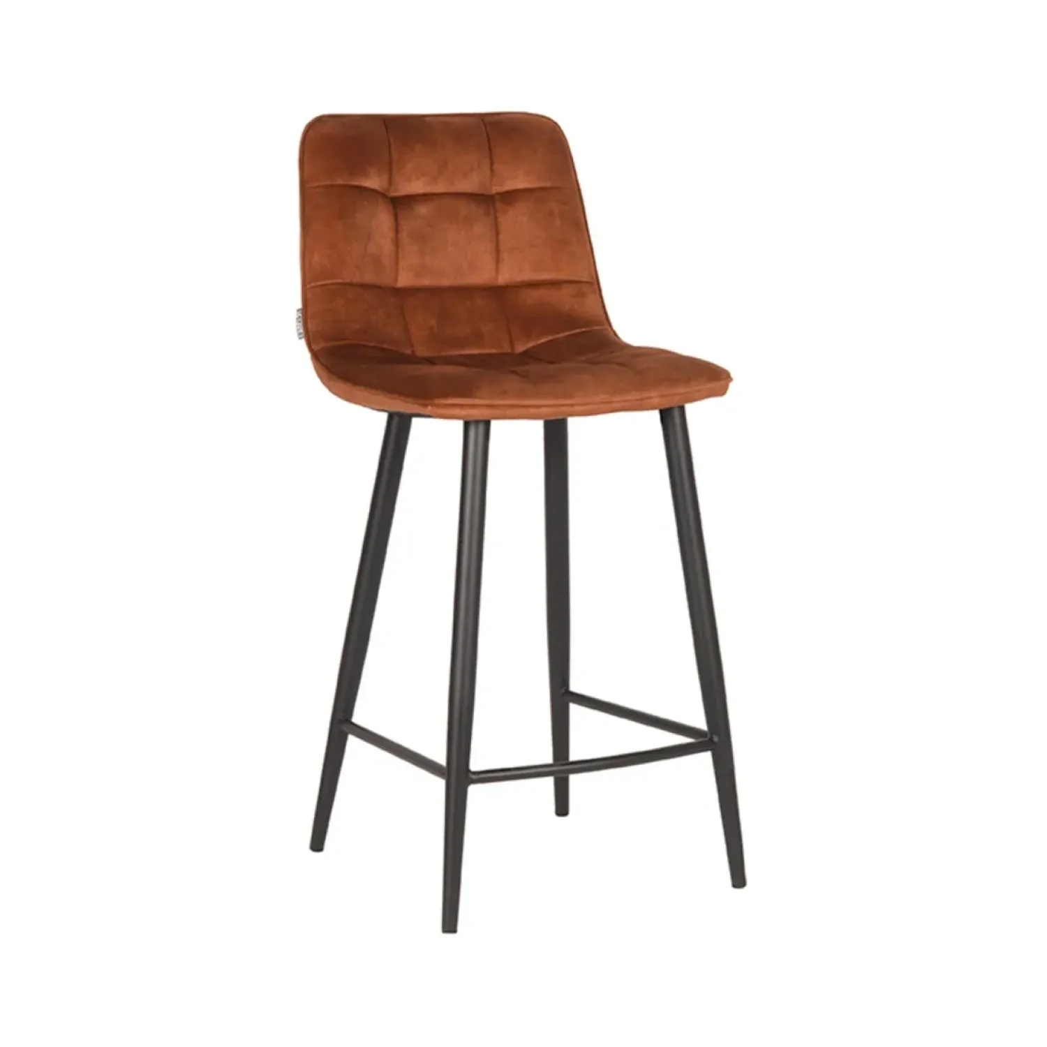 Label51 Barkrukken|Barkruk Jelt Oker Velours 45cm