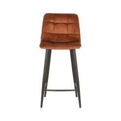 Label51 Barkrukken|Barkruk Jelt Oker Velours 45cm