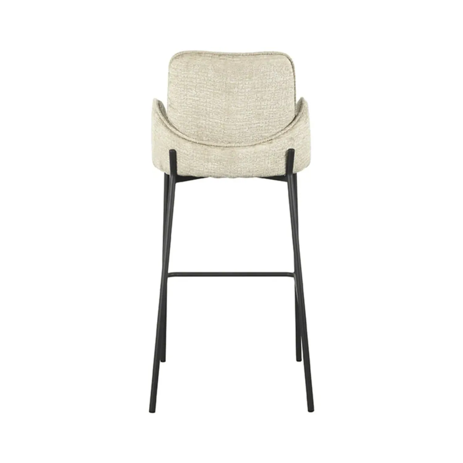Label51 Barkrukken|Barkruk Joni Beige Fluweel Zithoogte 78cm