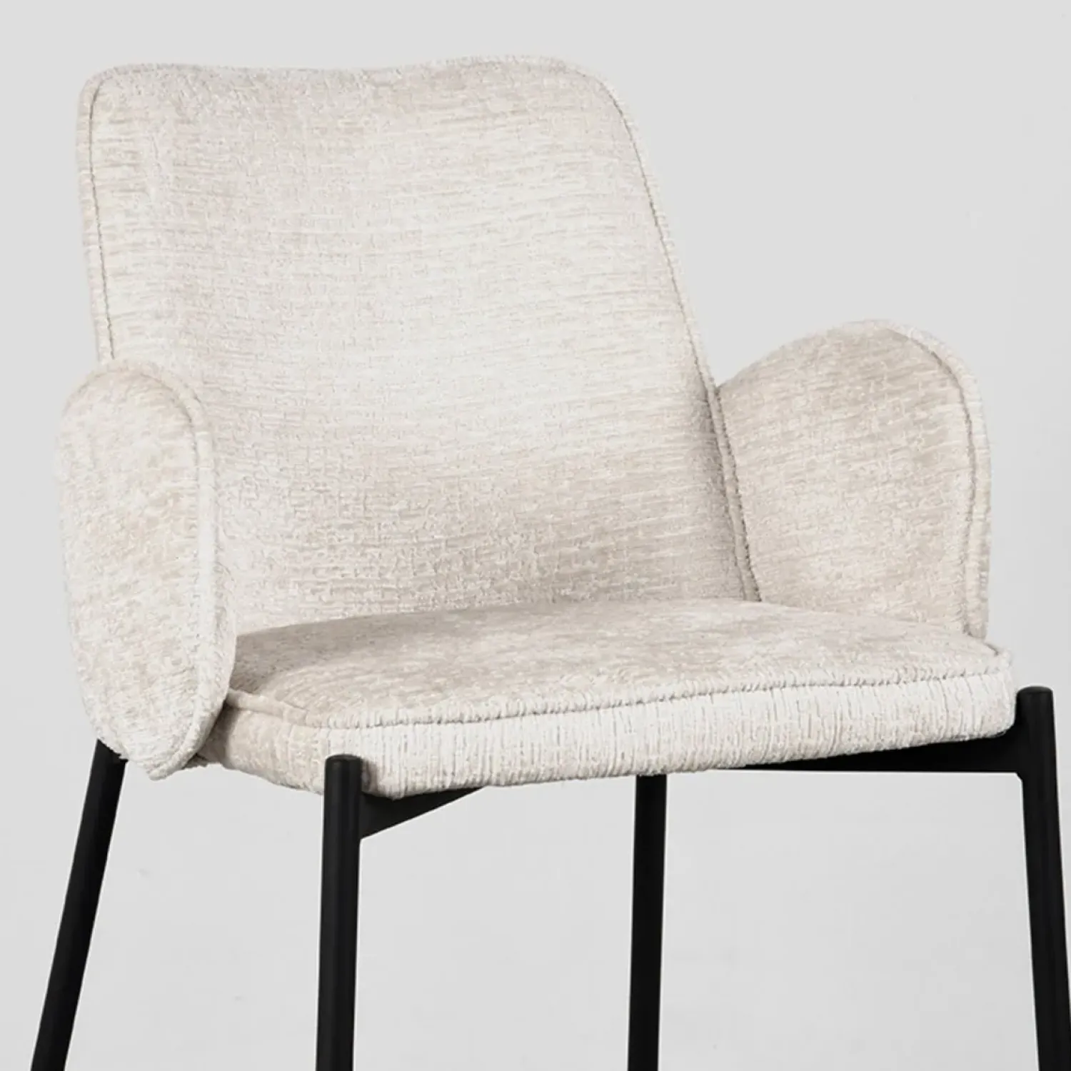 Label51 Barkrukken|Barkruk Joni Crème Fluweel 51cm