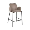 Label51 Barkrukken|Barkruk Joni Taupe Micro Suede 51cm