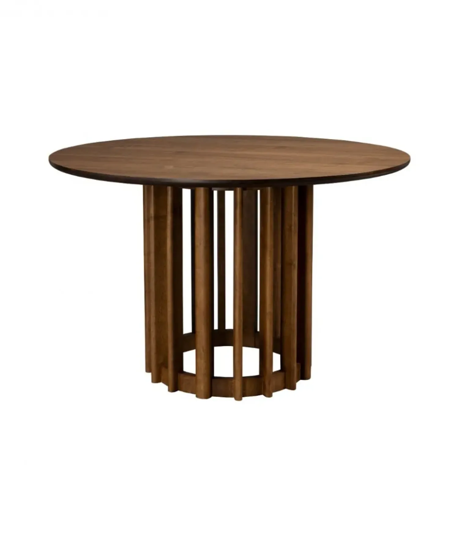 Dutchbone Eettafels|Barlet Eettafel Walnoot Rond 120cm