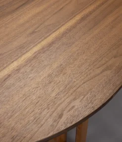 Dutchbone Eettafels|Barlet uitschuifbare Eettafel Walnoot 200cm