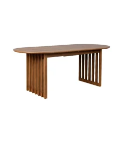 Dutchbone Eettafels|Barlet uitschuifbare Eettafel Walnoot 200cm