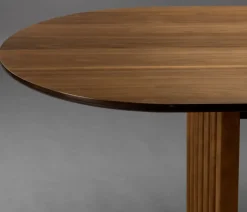 Dutchbone Eettafels|Barlet uitschuifbare Eettafel Walnoot 200cm