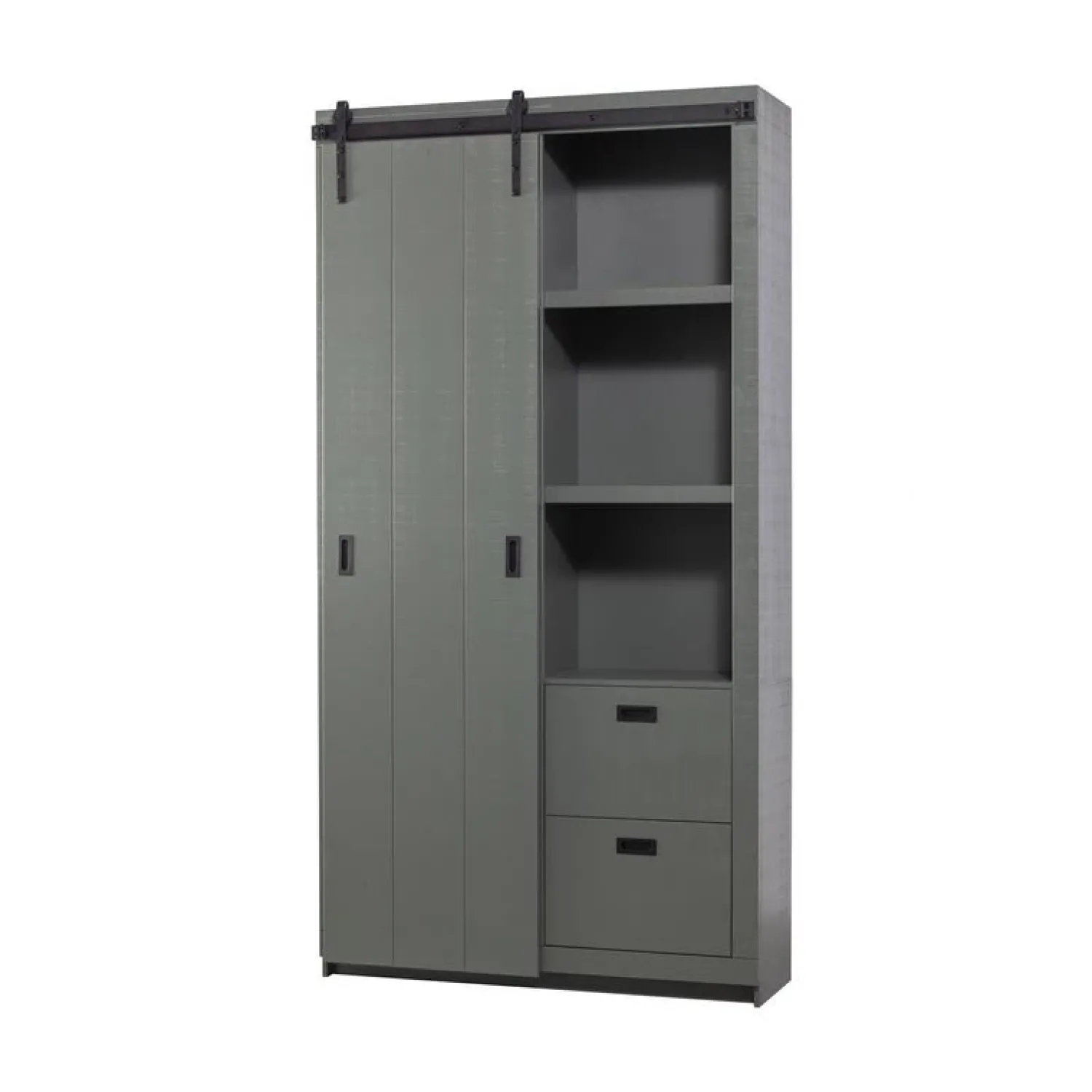 vtwonen Wandkasten|Industriele Kasten|Barn Wandkast Bezaagd Soap 122cm