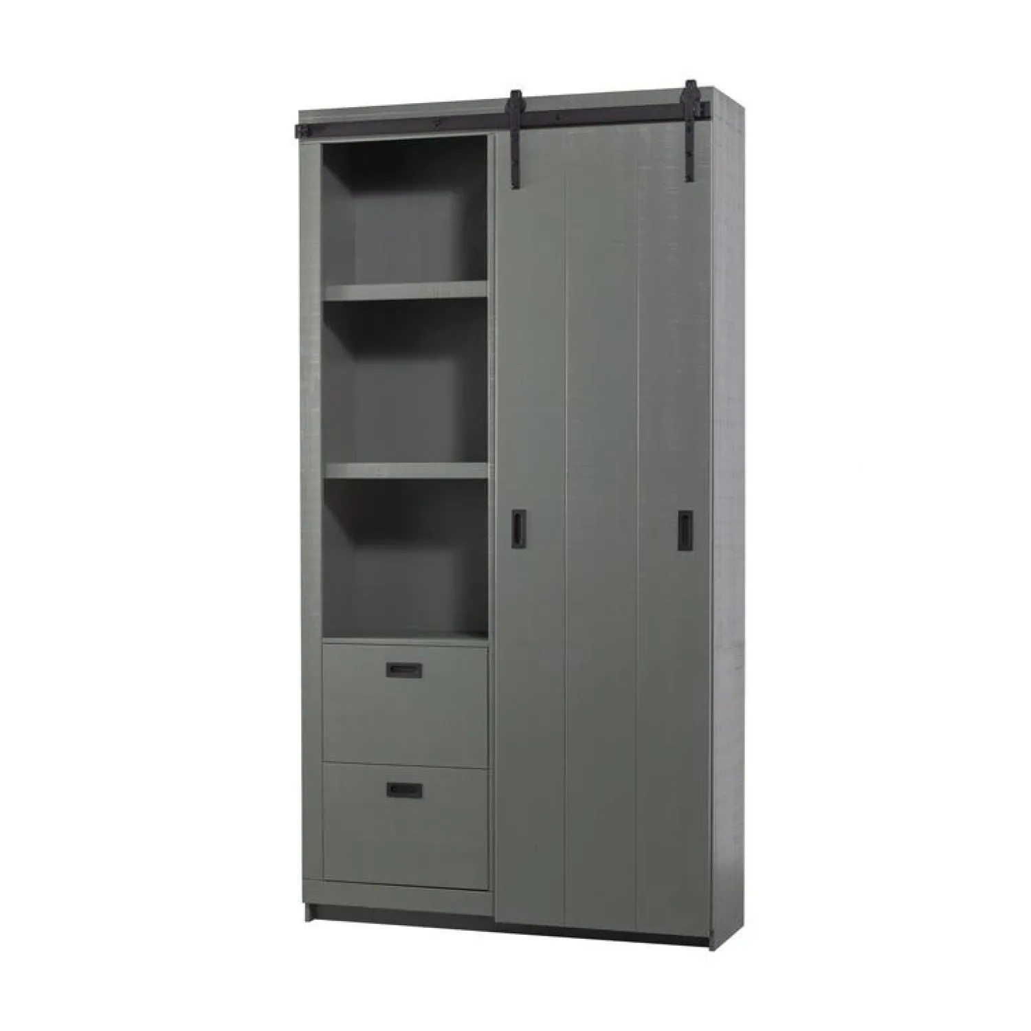 vtwonen Wandkasten|Industriele Kasten|Barn Wandkast Bezaagd Soap 122cm