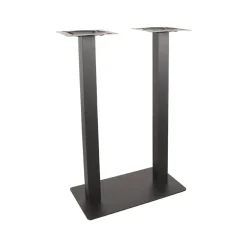 Label51 Onderstellen|Bartafel Tafelpoot Dubbel Zwart Metaal Dubbel 108cm