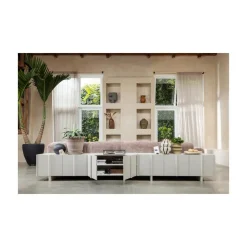 WOOOD Industriele Kasten|Tv Meubels|Basu Tv meubel grenen dust 200 cm