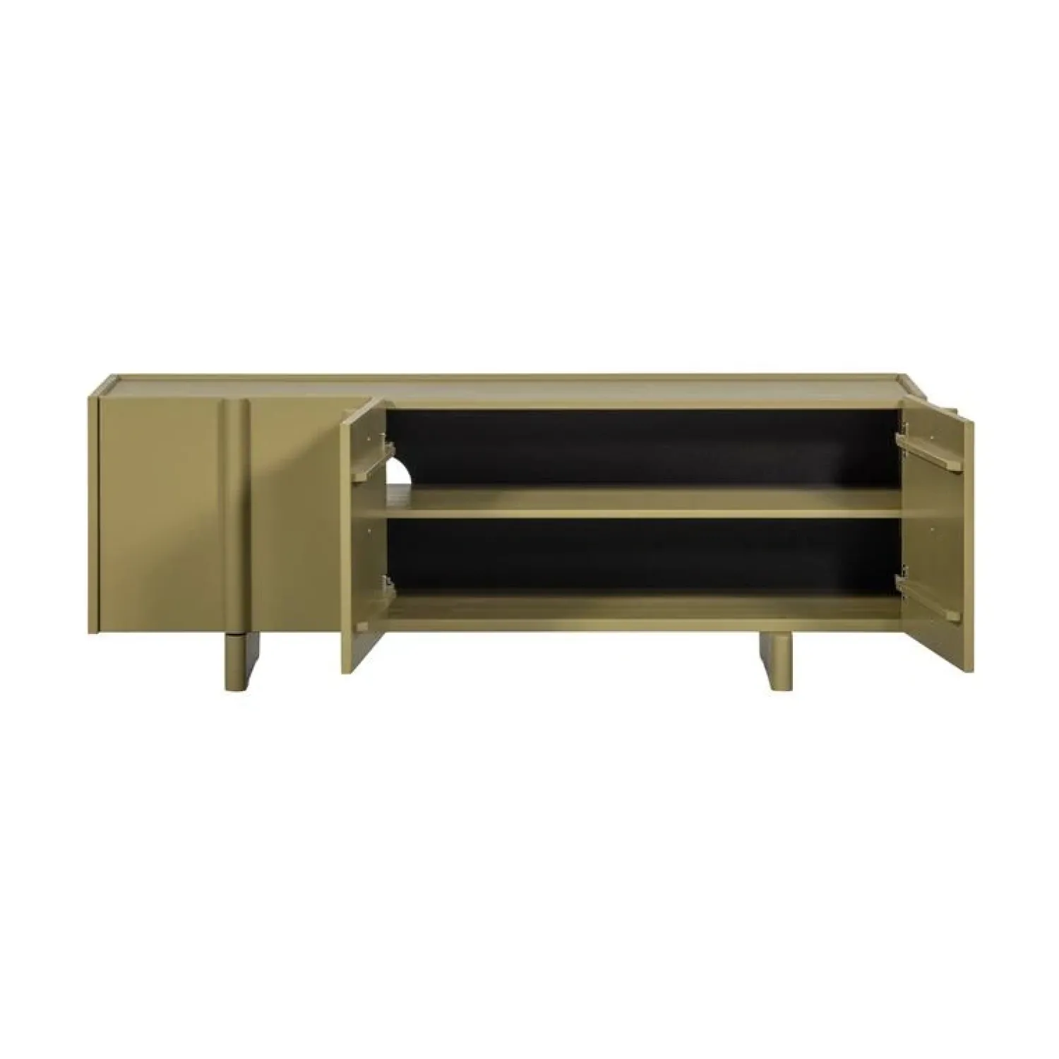 WOOOD Industriele Kasten|Tv Meubels|Basu Tv meubel grenen moss 152 cm