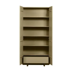 WOOOD Wandkasten|Industriele Kasten|Basu Wandkast grenen moss 101 cm