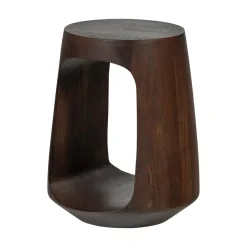 WOOOD Bijzettafels|Bayo Bijzettafel mangohout walnoot 33cm