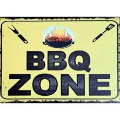 Cavetown Metalen Borden|BBQ Barbeque Zone H - metalen bord