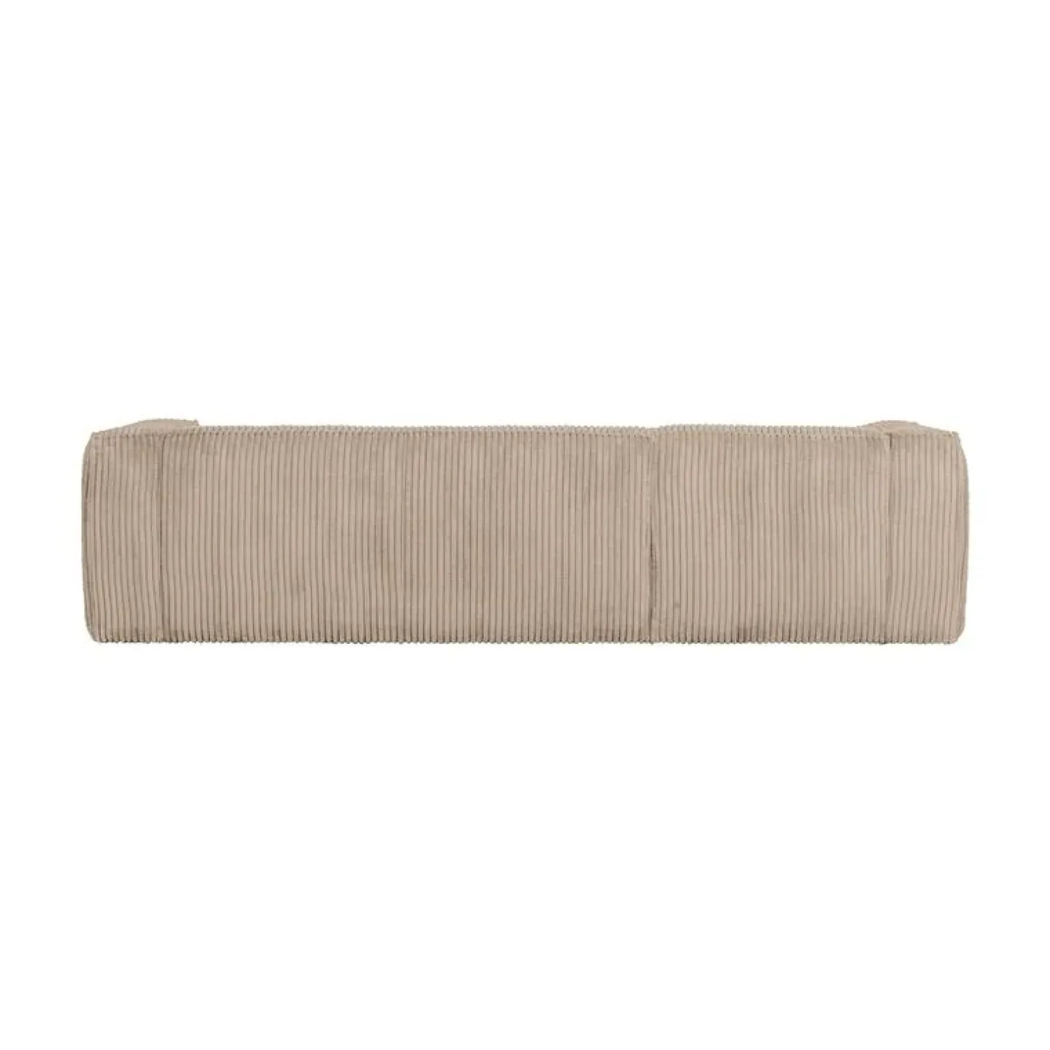 WOOOD Hoekbanken|Bean Hoekbank links ribstof taupe travertin 305cm