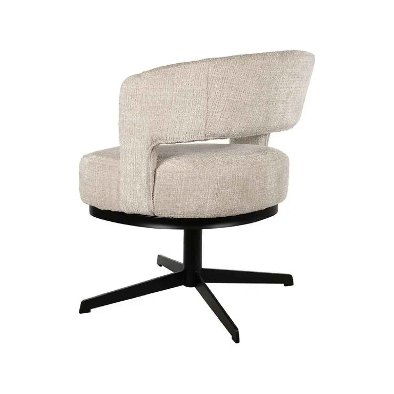 Mysons Eetkamerstoelen|Beau eetkamerfauteuil draaipoot Naturel