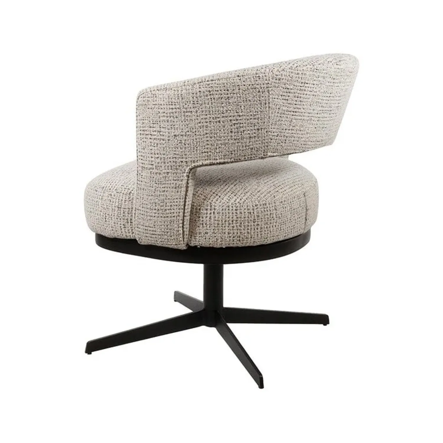 Mysons Eetkamerstoelen|Beau eetkamerfauteuil draaipoot Gebroken wit