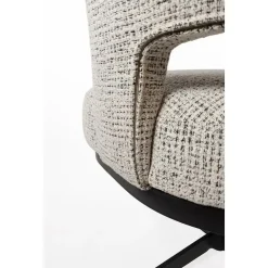 Mysons Eetkamerstoelen|Beau eetkamerfauteuil draaipoot Gebroken wit