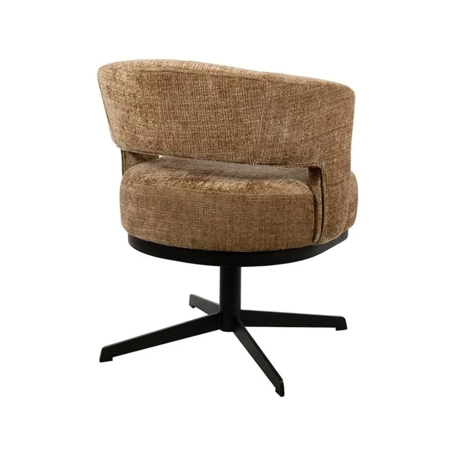 Mysons Eetkamerstoelen|Beau eetkamerfauteuil draaipoot Bruin
