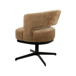 Mysons Eetkamerstoelen|Beau eetkamerfauteuil draaipoot Bruin