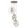 Kalfort Hanglampen|Bellamy 3-lichts getrapte Hanglamp Beige