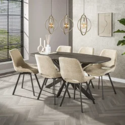 Kalfort Hanglampen|Bellamy 3-lichts Hanglamp Beige