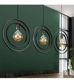 Kalfort Hanglampen|Bellamy 3-lichts hanglamp industrieel
