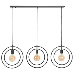 Kalfort Hanglampen|Bellamy 3-lichts hanglamp industrieel