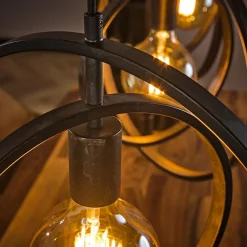 Kalfort Hanglampen|Bellamy 3-lichts hanglamp industrieel