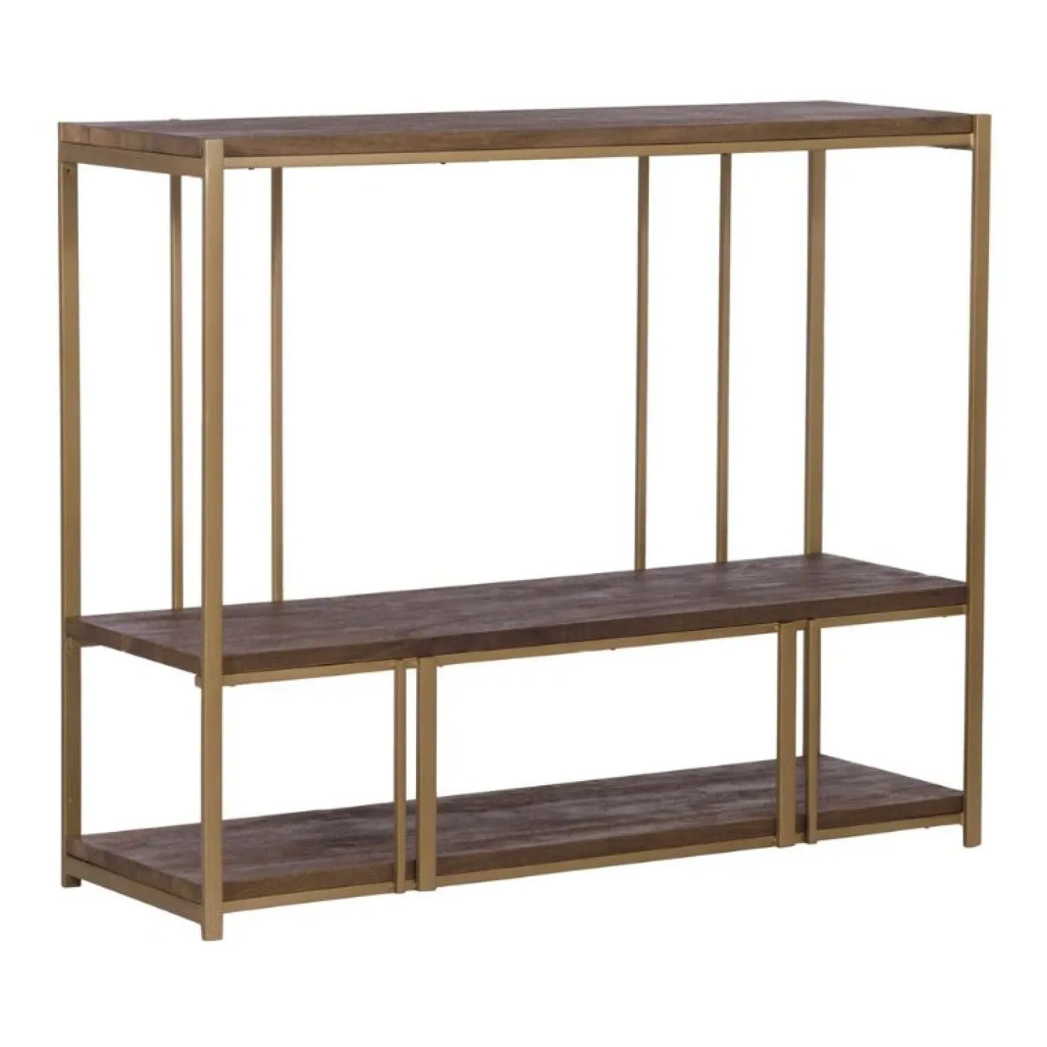 Tower living Wandkasten|Boekenkasten|Belvedere boekenkast laag met 3 planken manghout 120cm