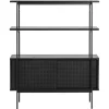 Nordhavn Boekenkasten|Industriele Kasten|Belvero Boekenkast Zwart 94cm