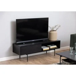 Nordhavn Industriele Kasten|Tv Meubels|Belvero Tv meubel Zwart 140cm