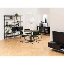 Nordhavn Industriele Kasten|Tv Meubels|Belvero Tv meubel Zwart 140cm