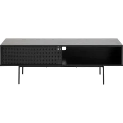 Nordhavn Industriele Kasten|Tv Meubels|Belvero Tv meubel Zwart 140cm