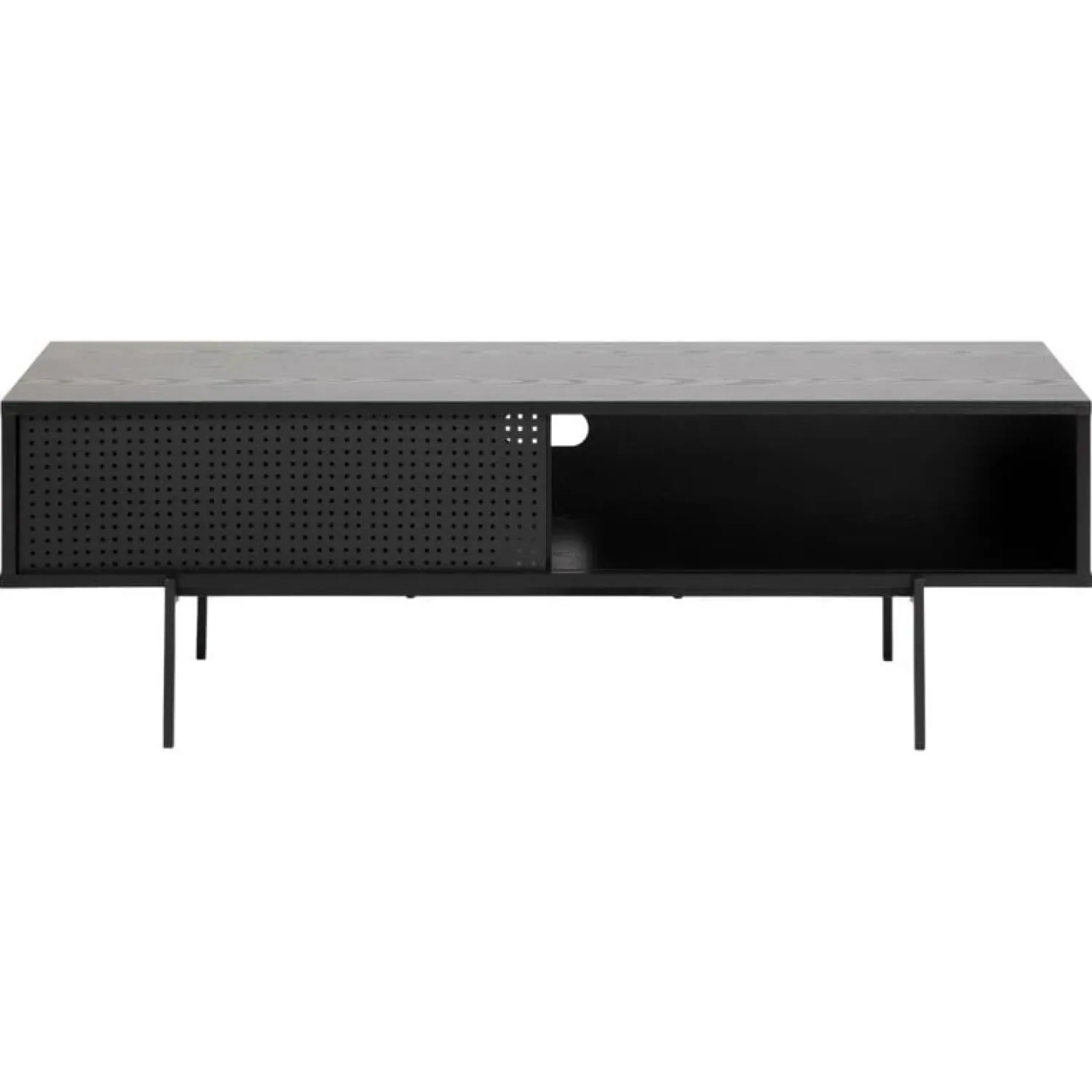 Nordhavn Industriele Kasten|Tv Meubels|Belvero Tv meubel Zwart 140cm