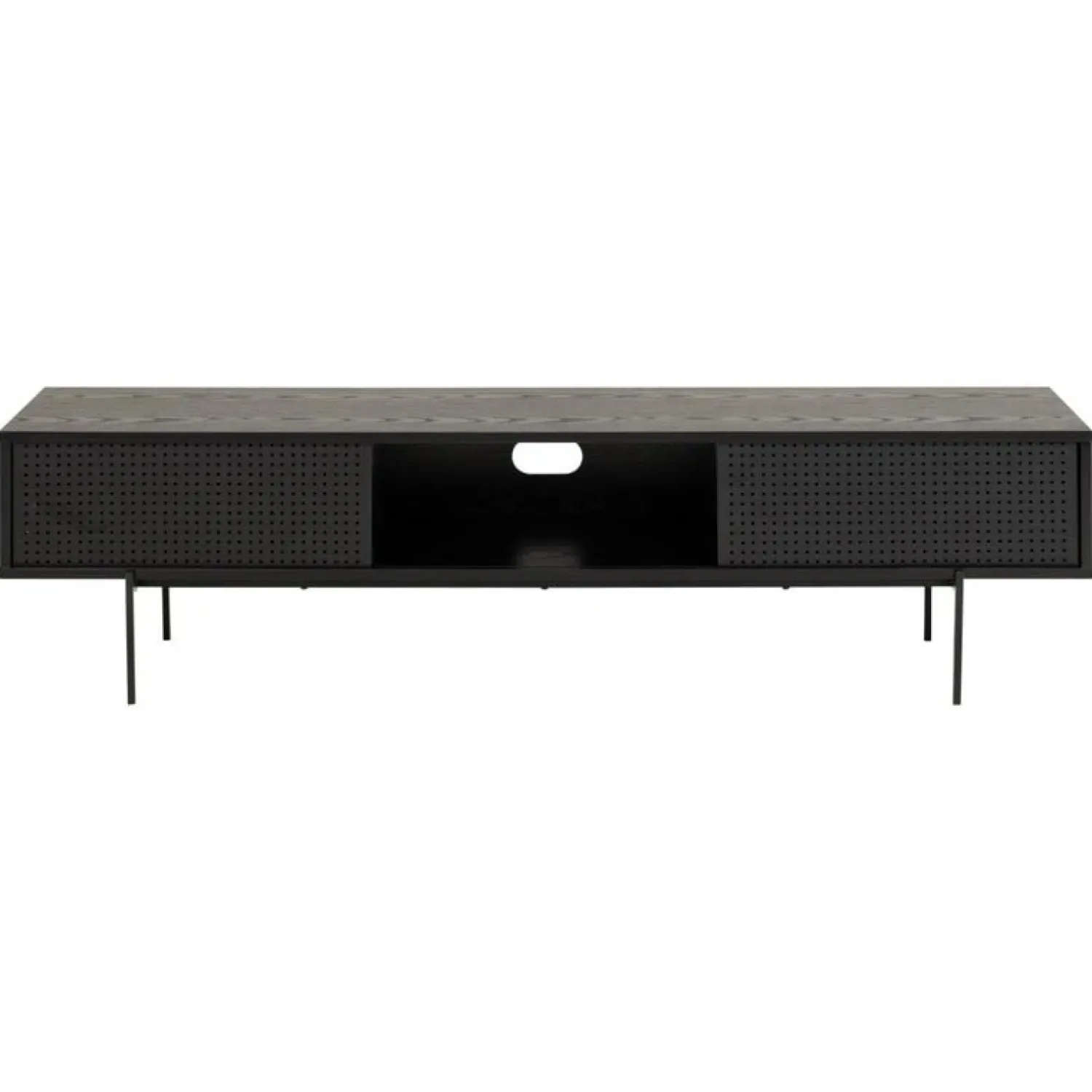 Nordhavn Industriele Kasten|Tv Meubels|Belvero Tv meubel Zwart 180cm