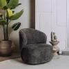 Tower living Fauteuils|Belvi Fauteuil Donkergrijs draaibaar