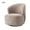 Tower living Fauteuils|Belvi Fauteuil Oud roze draaibaar