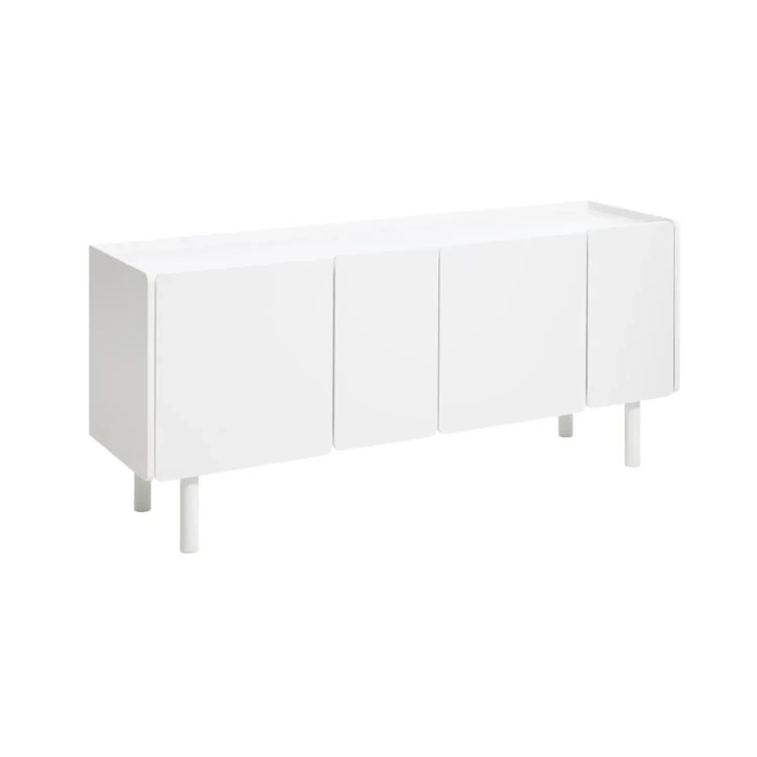 LykkeHome Dressoirs|Industriele Kasten|Benny Dressoir Wit 160cm
