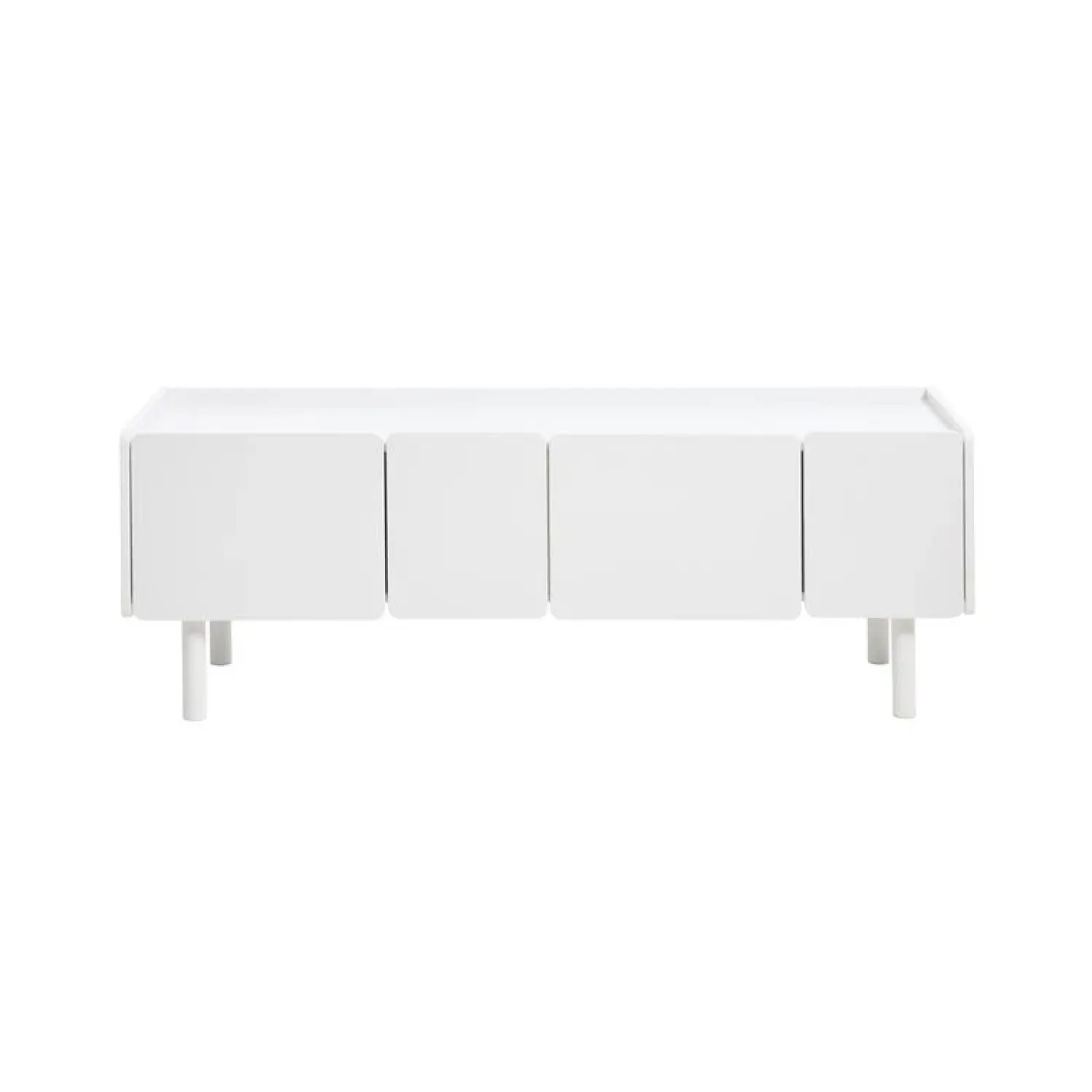 LykkeHome Industriele Kasten|Tv Meubels|Benny Tv meubel Wit 160cm