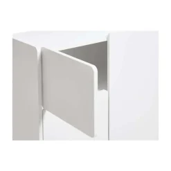 LykkeHome Wandkasten|Industriele Kasten|Benny Wandkast Wit 80cm