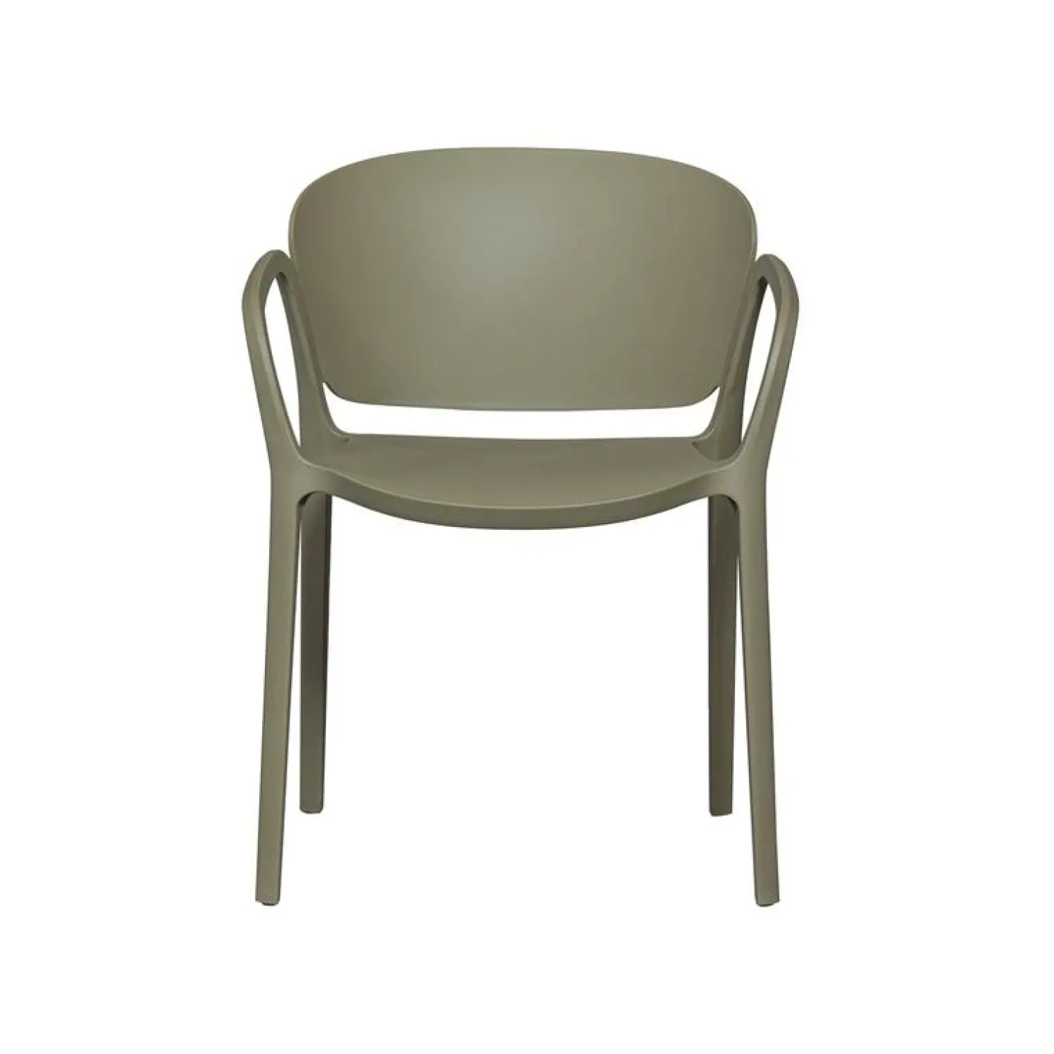 WOOOD Tuinstoelen|Bent Tuinstoel kunststof groen