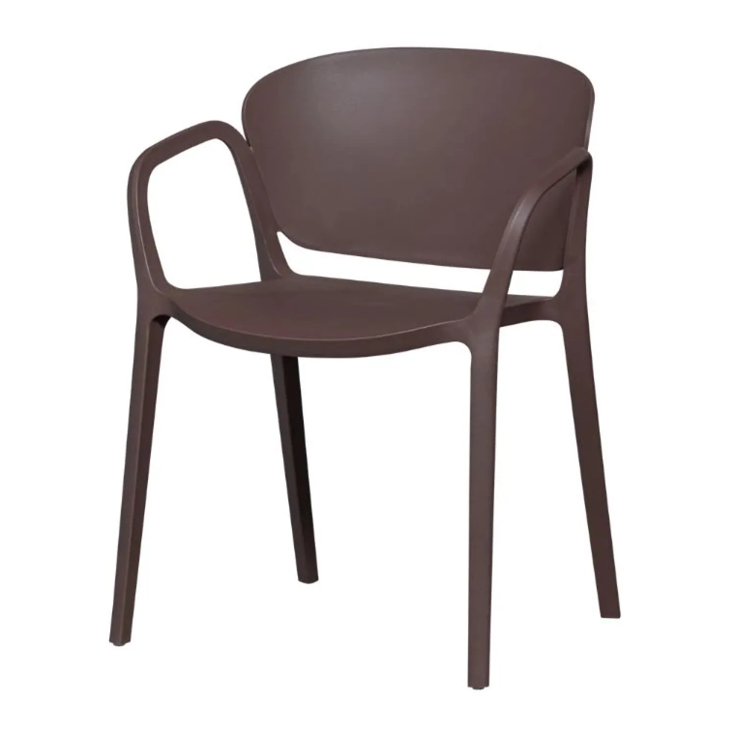 WOOOD Tuinstoelen|Bent Tuinstoel kunststof paars/bruin