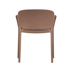 WOOOD Tuinstoelen|Bent Tuinstoel kunststof zalmroze